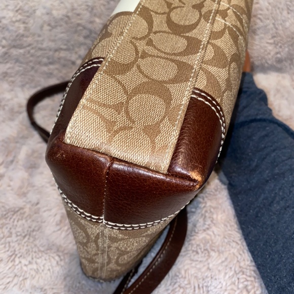 New COACH SIGNATURE HERITAGE STRIPE TOTE 14477 - Picture 13 of 15